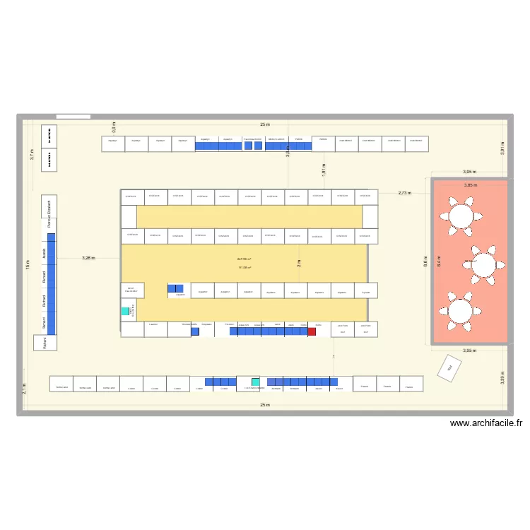 SALLE DE FOUSSIGNAC Bourse 2026. Plan de 3  et 464 m²