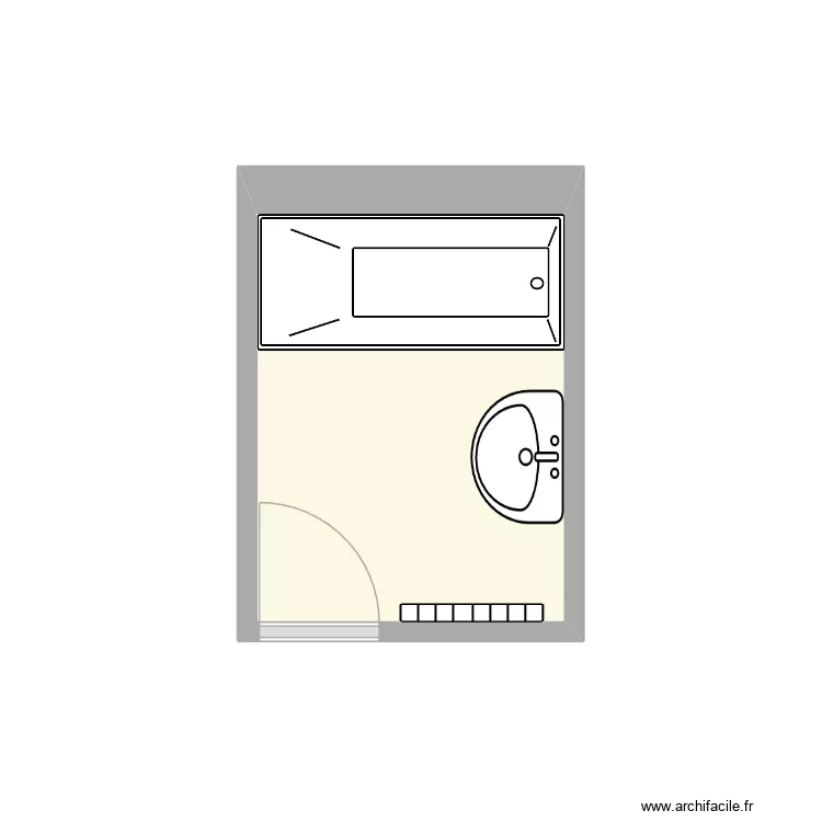 SdB LM actuel. Plan de SdB LM actuel. Plan de