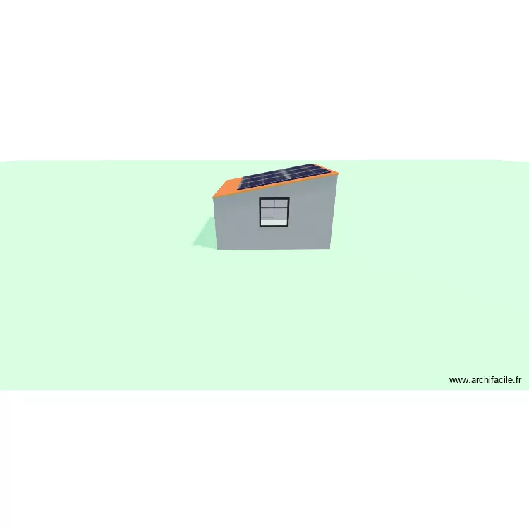 cabanon. Plan de 1  et 15 m²