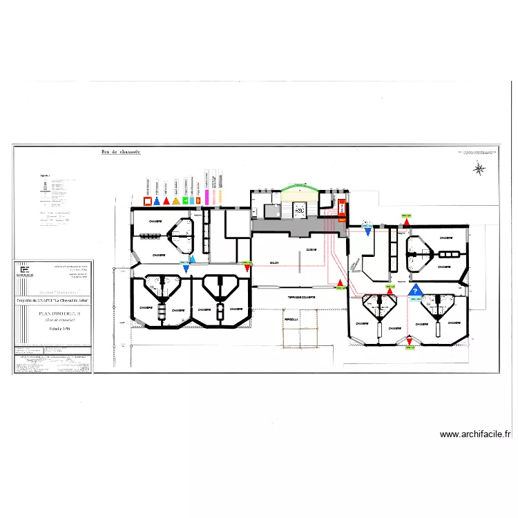 Marronniers 1 Wifi Rez de chaussé. Plan de 74 pièces et 855 m² Marronniers 1 Wifi Rez de chaussé. Plan de 74 pièces et 855 m²