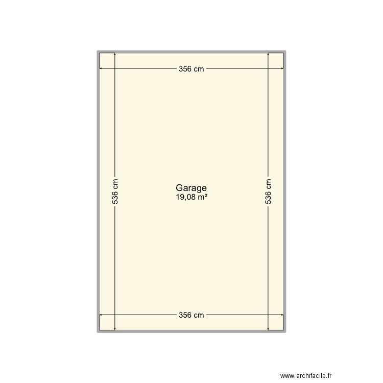 Garage extension . Plan de 0 pièce et 0 m2