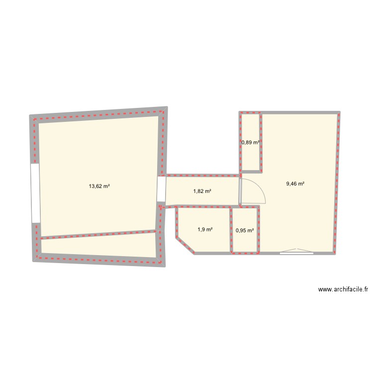 St triplex 2eme pour chauffage. Plan de 6 pièces et 29 m2