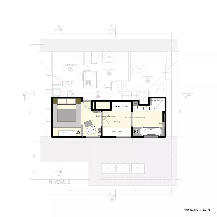 Jourdan First floor A. Plan de 6 et 28 m² Jourdan First floor A. Plan de 6 et 28 m²