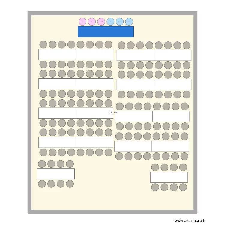 mariage 2027 1. Plan de 1  et 179 m²
