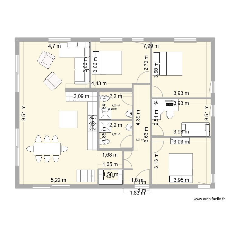 projet Nieder v2. Plan de 0 pièce et 0 m2 projet Nieder v2. Plan de 0 pièce et 0 m2