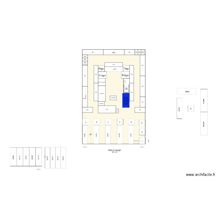 foire de paris 25.2. Plan de 1 pièce et 54 m2