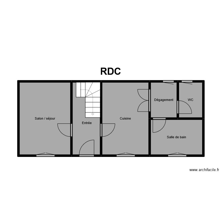 guillou 2 ami 1. Plan de 6 pièces et 37 m2