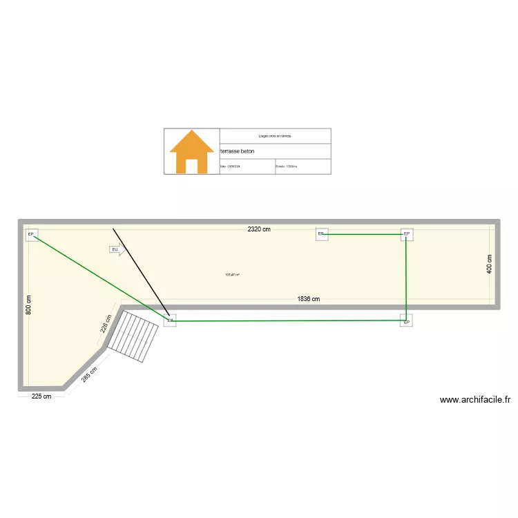 Liagre croix en ternois . Plan de 