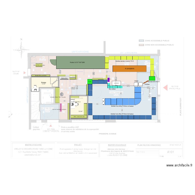 Pcie RDC v6/11/25. Plan de 2 pièces et 10 m2