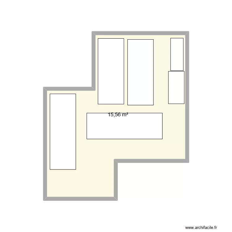 Stockage RDC. Plan de 