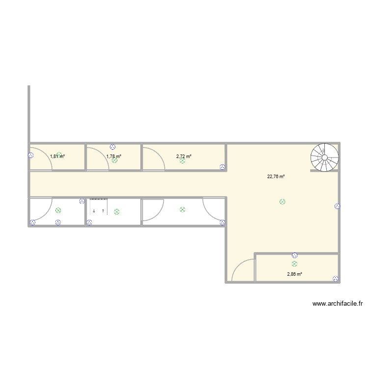 1er &eacute;tage. Plan de 0 pièce et 0 m2