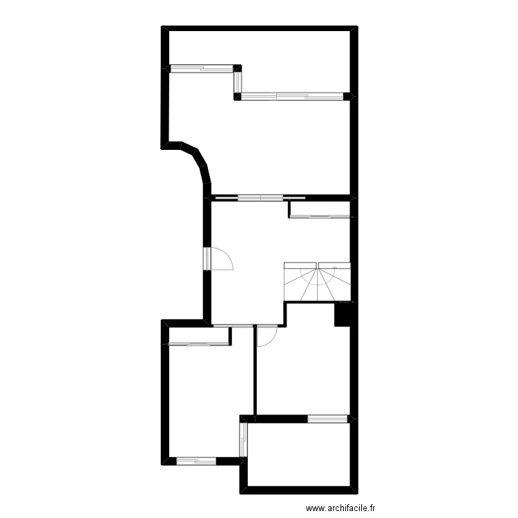 Faurite. Plan de 11 pièces et 255 m2
