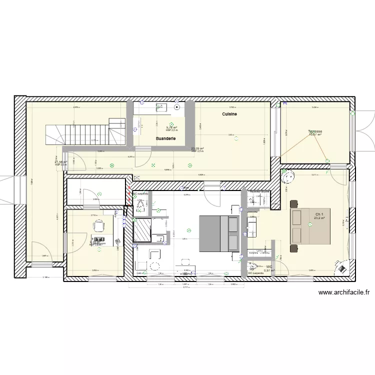RDC_entr&eacute;e. Plan de 