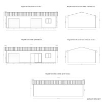 Plan de façade garage Tyrosse