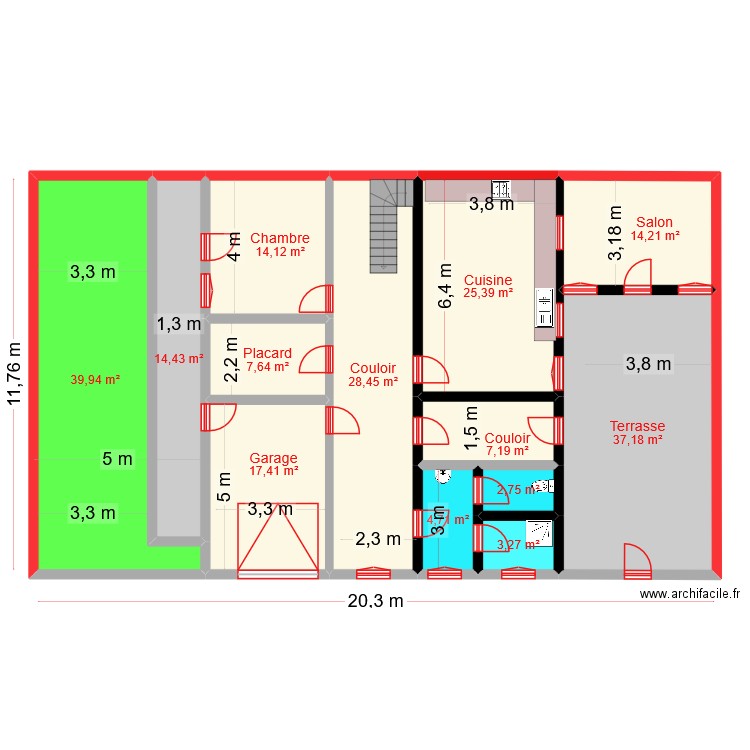 yamina12l. Plan de 15 pièces et 337 m2