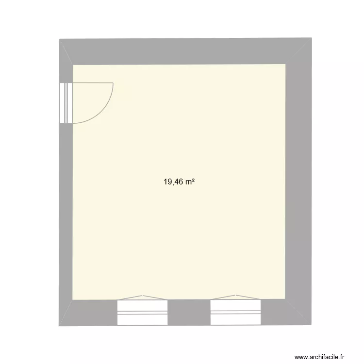 Chambre. Plan de 