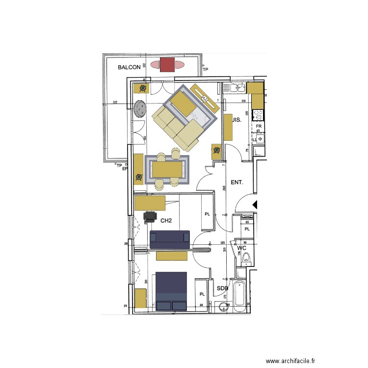 Paris V3. Plan de 0 pièce et 0 m2