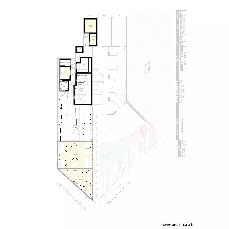 tout align&eacute;. Plan de 7  et 72 m²