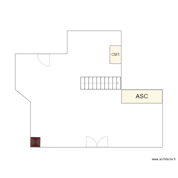 RDC. Plan de 0 pièce et 0 m2