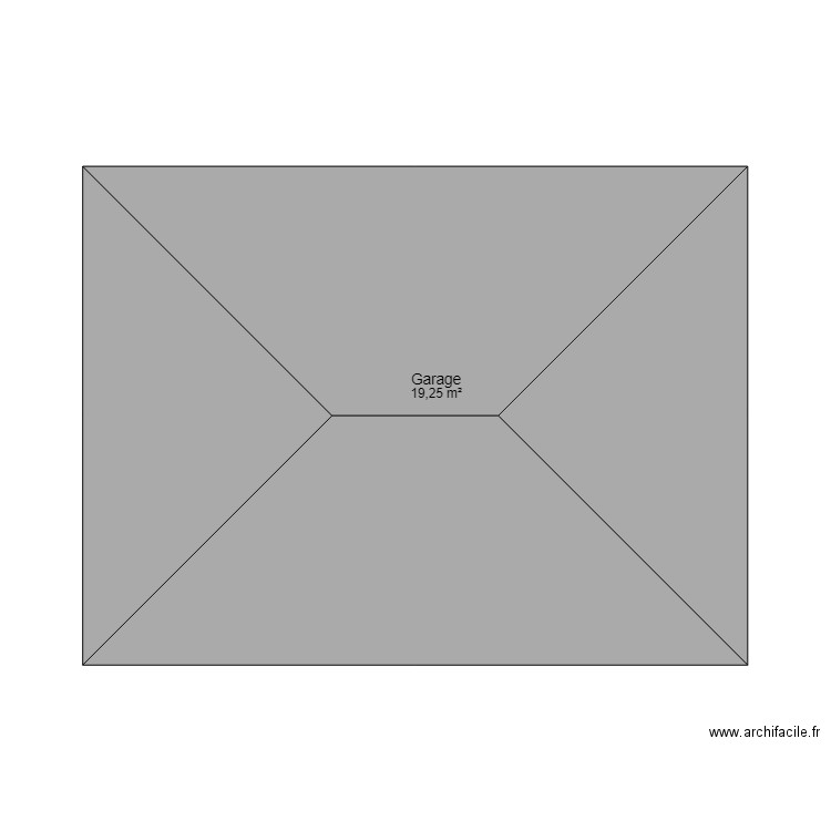 Garage Yannick-1. Plan de 1 pièce et 19 m2