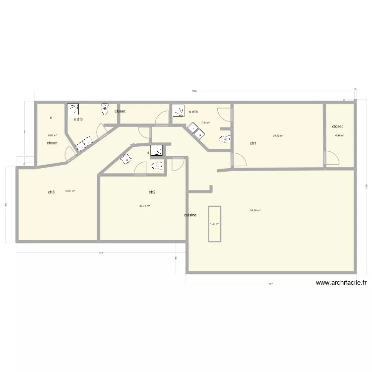 maison autocade  v3. Plan de 
