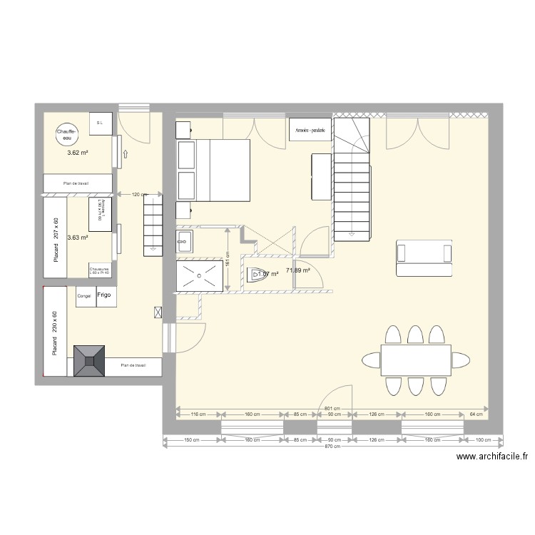 maison bas  sans ext1. Plan de 0 pièce et 0 m2