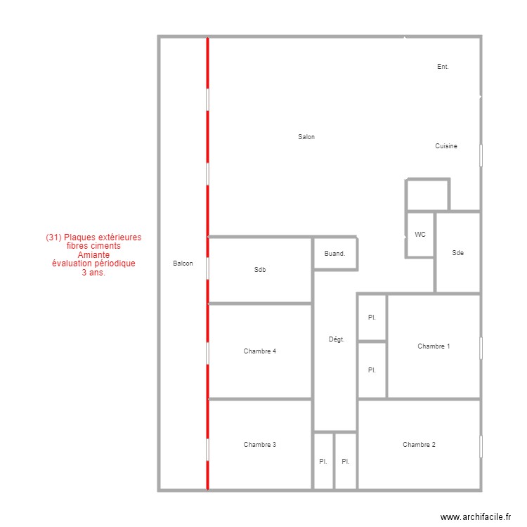 courbertin f4. Plan de 0 pièce et 0 m2