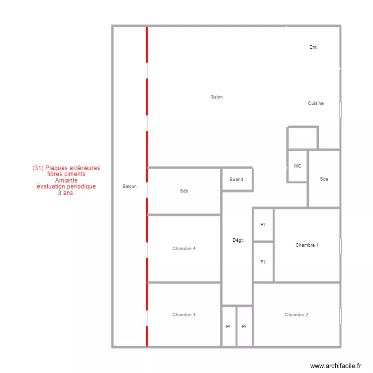 courbertin f4. Plan de 