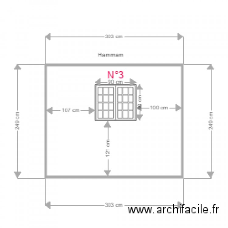 f Hammam croisillon. Plan de 0 pièce et 0 m2