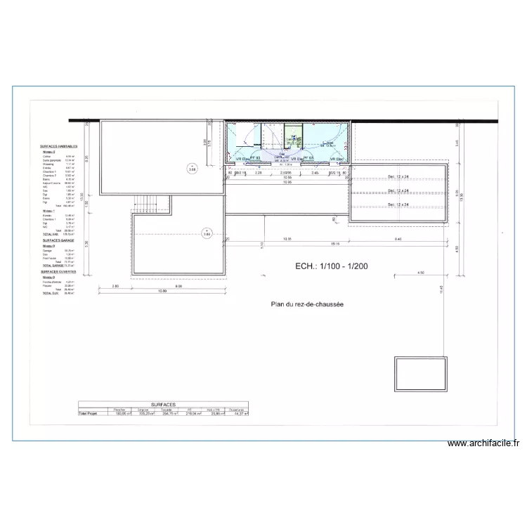 Etage Gournier. Plan de 