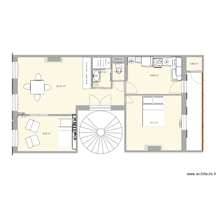 3FB. Plan de 0 pièce et 0 m2