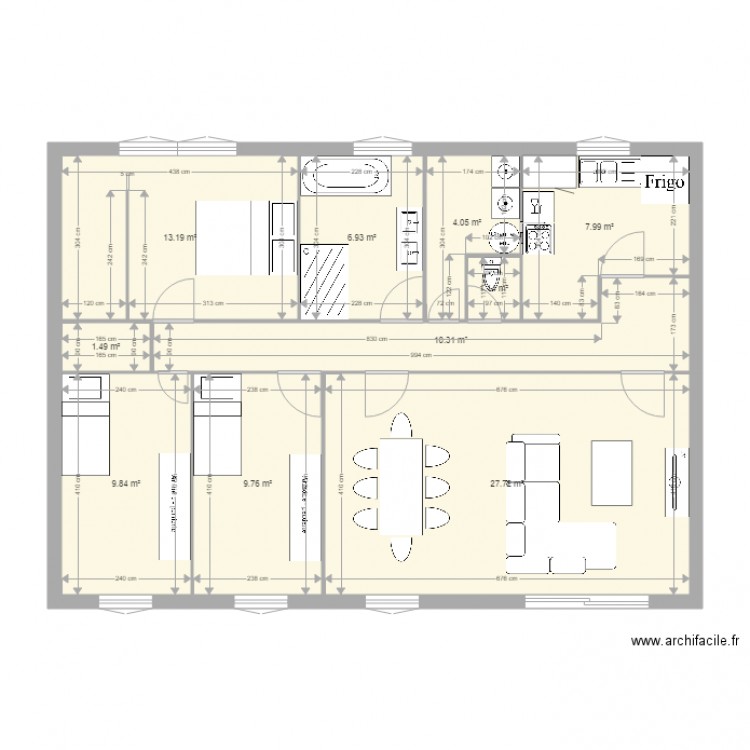 cris modif. Plan de 0 pièce et 0 m2