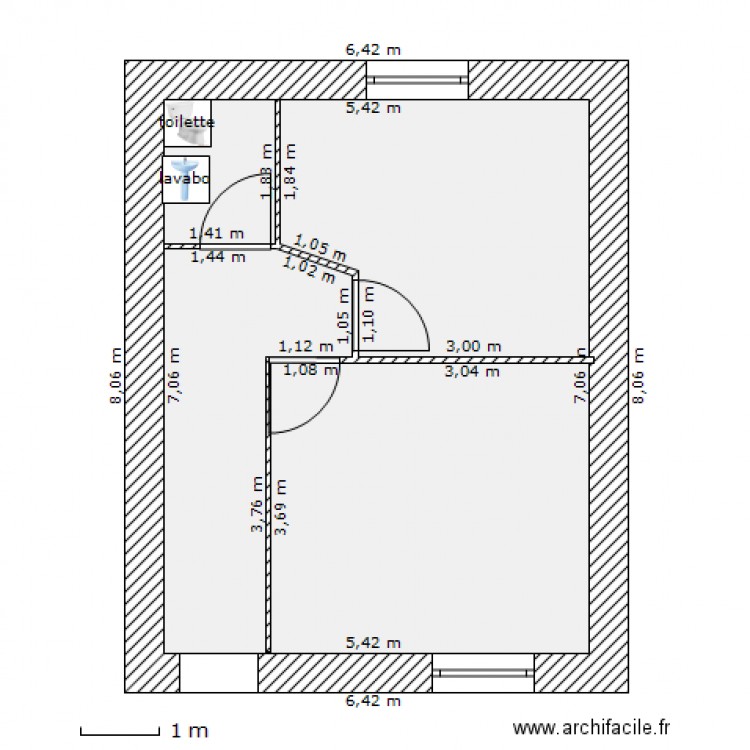 Logt Marges etage. Plan de 0 pièce et 0 m2