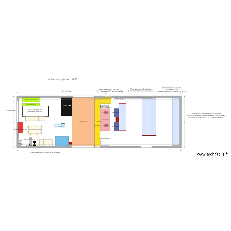 Expédition UAP3 V2. Plan de 1 pièce et 270 m2