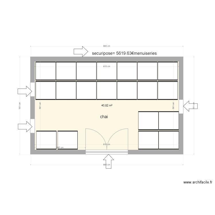 St Roch Reserve. Plan de 1 pièce et 41 m2