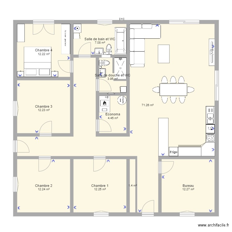 Maison Vieira et Zanardi. Plan de 0 pièce et 0 m2