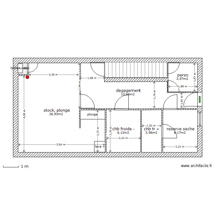 sous sol. Plan de 0 pièce et 0 m2