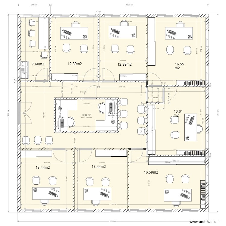 bureau le parc des lauves 4. Plan de 0 pièce et 0 m2