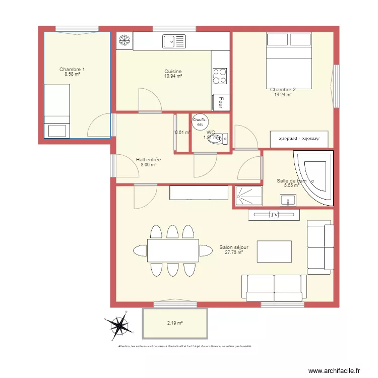 BI 1331 GASSER non c&ocirc;t&eacute;. Plan de 