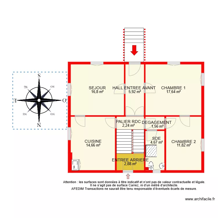 BI 6916 RDC. Plan de 