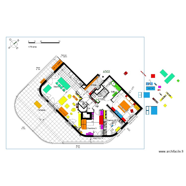 FINAL plan indice 10 AMENAGEMENT mobilier V9 Piano dans bureau 2 canapés sans galandage piano angle. Plan de 0 pièce et 0 m2