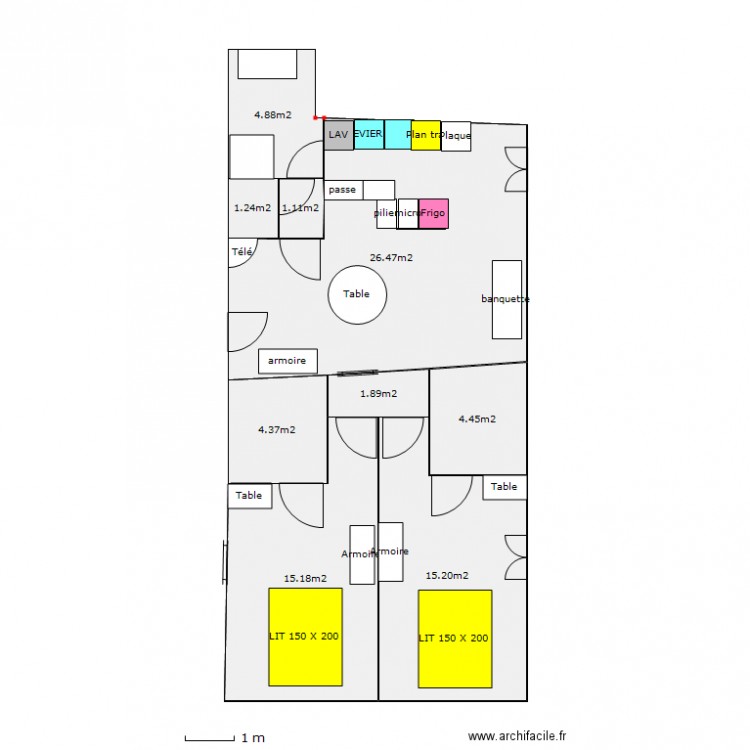 GITE MEUBLE. Plan de 0 pièce et 0 m2