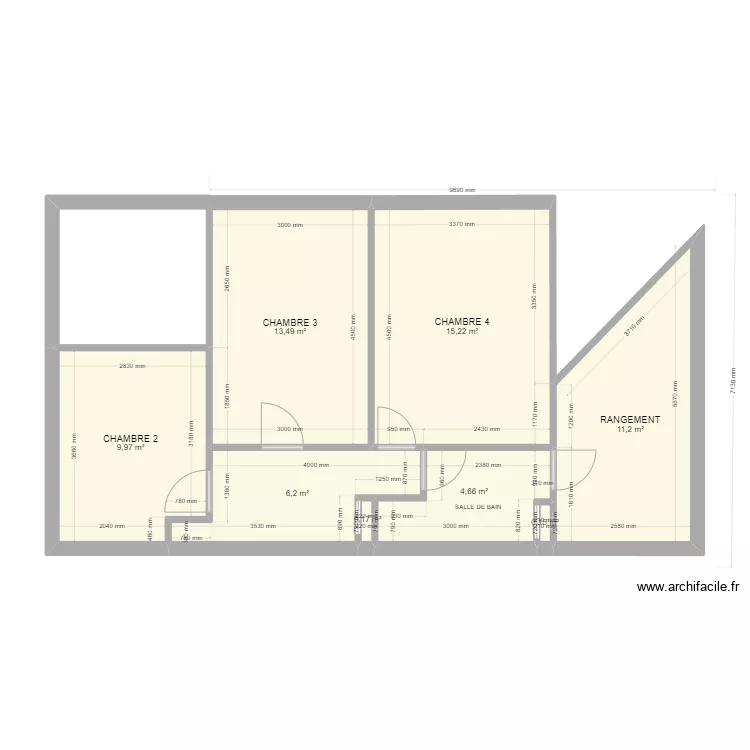 GILLES DAVID ETAGE. Plan de 