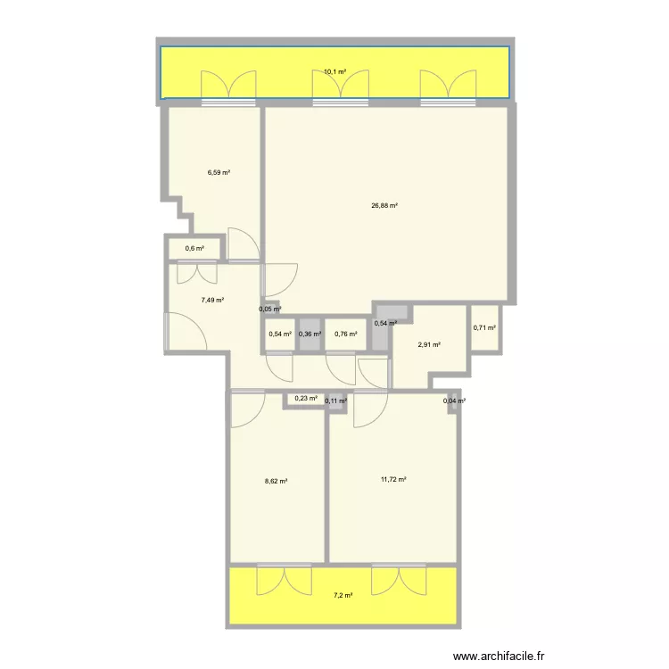 pont de vivaux. Plan de 