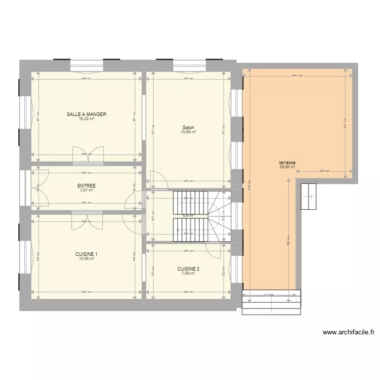 le mesnil rdc. Plan de 