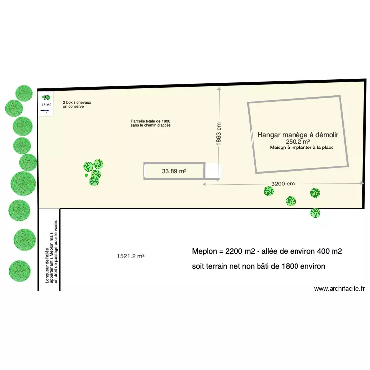 Plan Terrain Condette. Plan de 