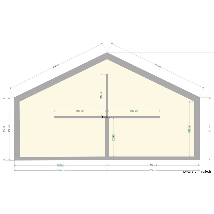 Coupe. Plan de 0 pièce et 0 m2