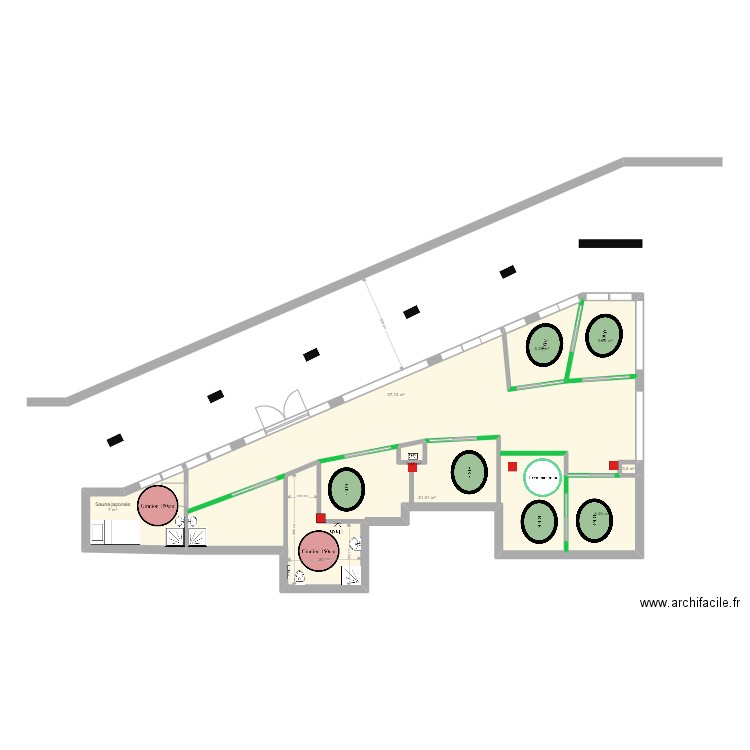 AQUA SIROUNA ONE P. Plan de 9 pièces et 98 m2