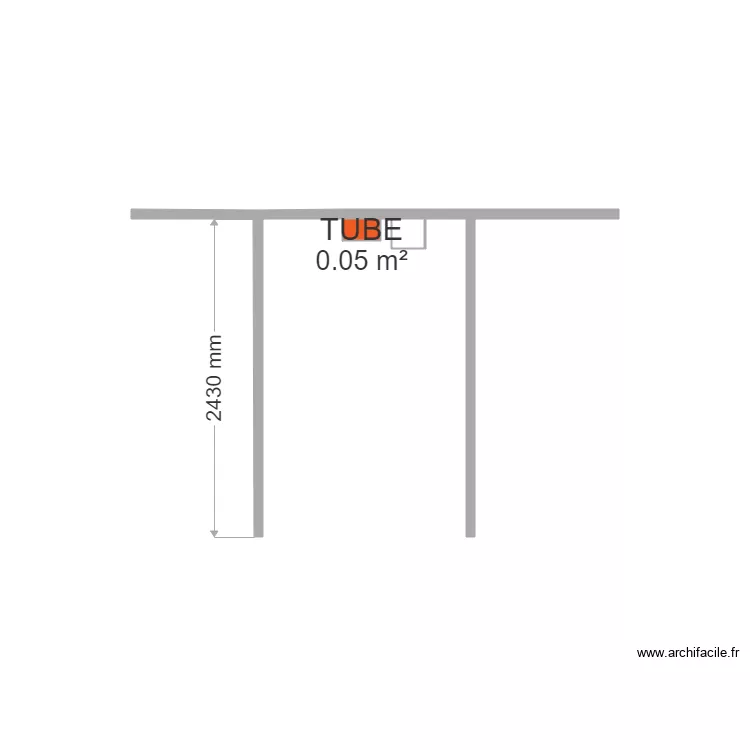 tube. Plan de 