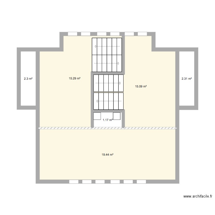 Les Collons Mezzanine existant. Plan de 0 pièce et 0 m2